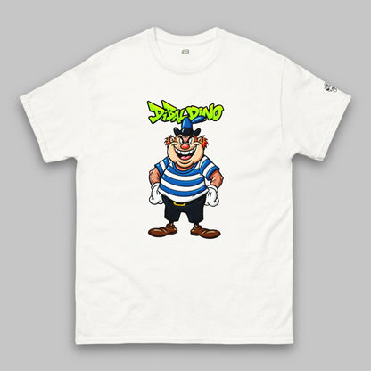 Striped Smirk Villain – Unisex Classic T-Shirt