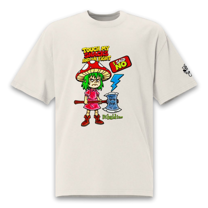 Touch My Snacks and We Fight – Oversized Cotton T-Shirt