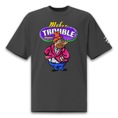 Trouble Maker – Oversize Baumwoll-T-Shirt