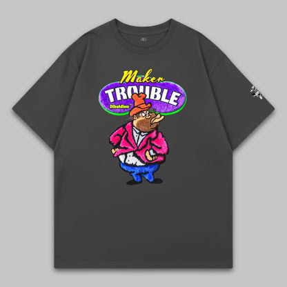 Trouble Maker – Oversize Baumwoll-T-Shirt