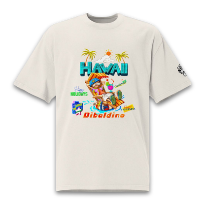 Vacation Mode Activated – Oversized Cotton T-Shirt