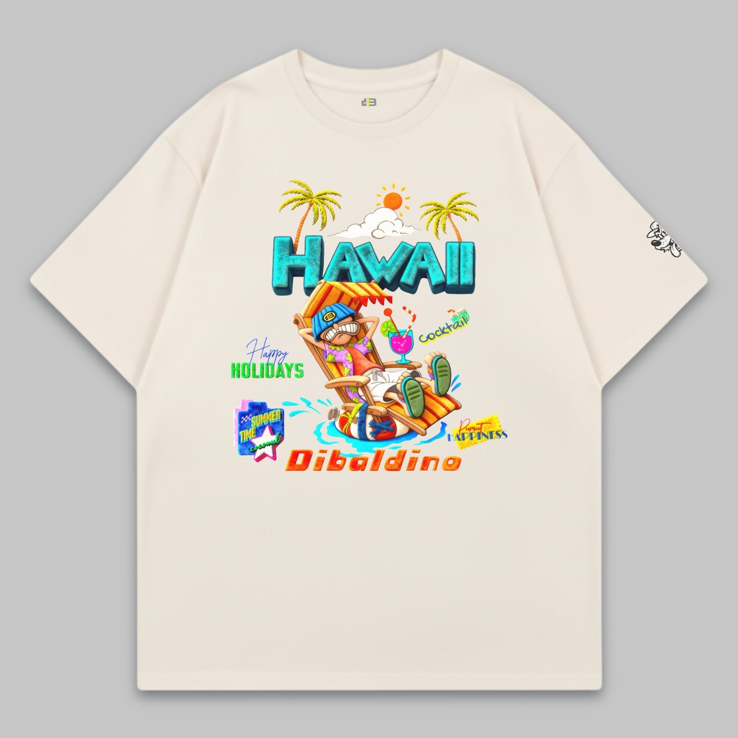 Vacation Mode Activated – Oversized Cotton T-Shirt
