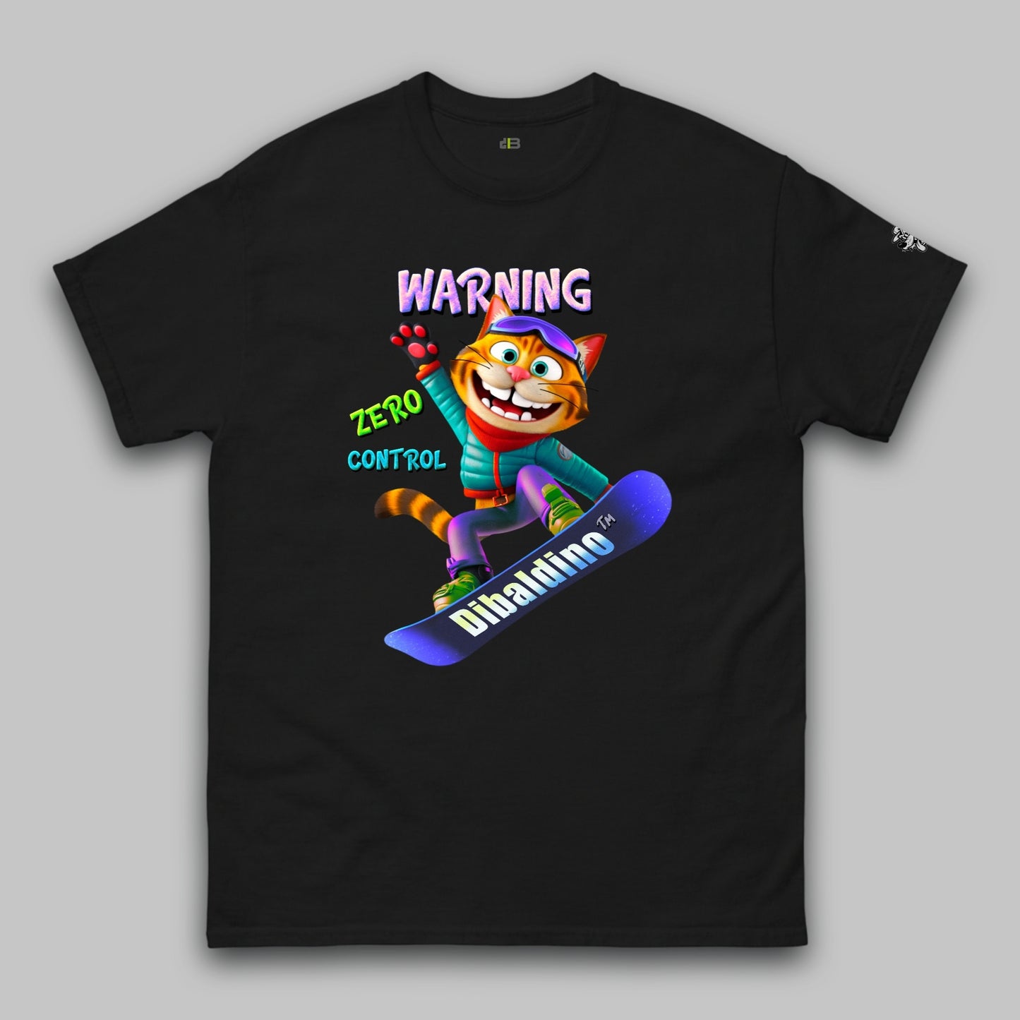 Warning: Zero Control Cat Rider – Klassisches Unisex-T-Shirt