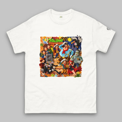 Wild West Chaos Cartoon – Klassisches Unisex-T-Shirt