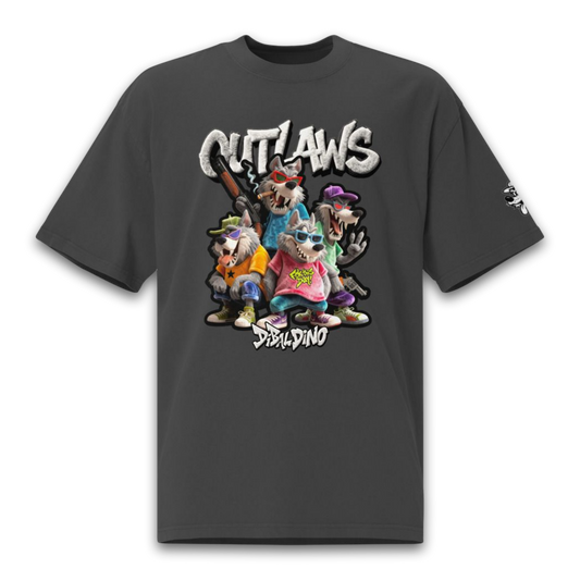 Wolf Outlaws Squad – Oversized Cotton T-Shirt