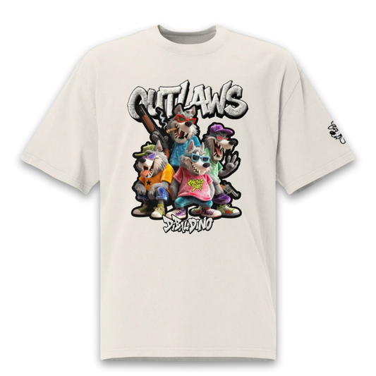Wolf Outlaws Squad – Oversized Cotton T-Shirt